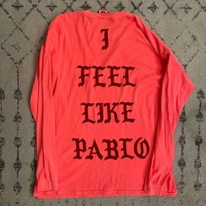 Kanye West TLOP Neon Orange Long Sleeve